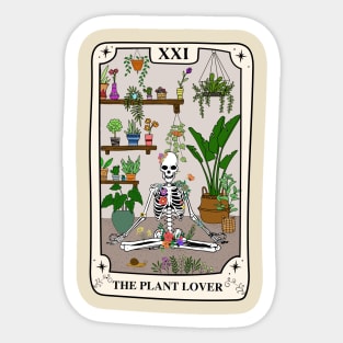 The Plant Lover Tarot Card Sticker